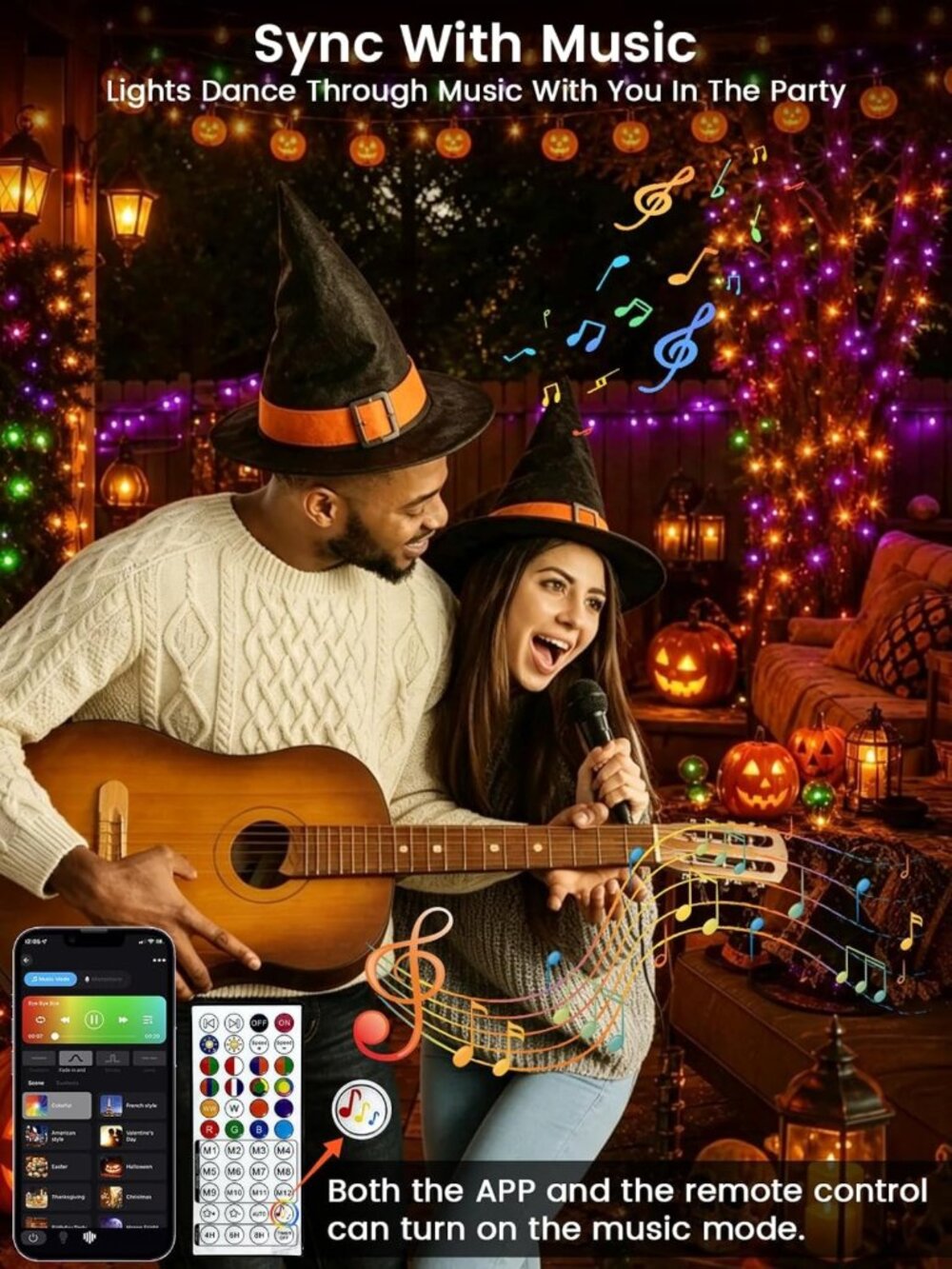 400 LED Smart RGB Color Changing String Lights with APP & Remote - Perfect for - Picture 7 of 7